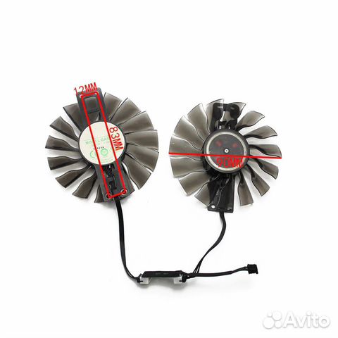 Вентилятор Palit JetStream GTX1060 GTX980 GA92S2H
