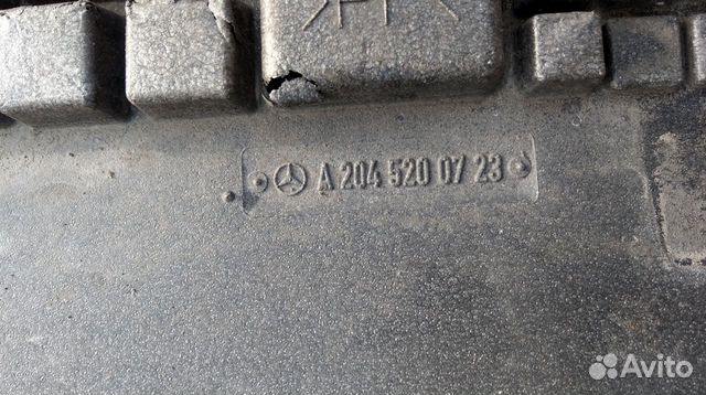 Защита двигателя под бампер на Mercedes W204 Защита двигателя под бампер на Mercedes W204