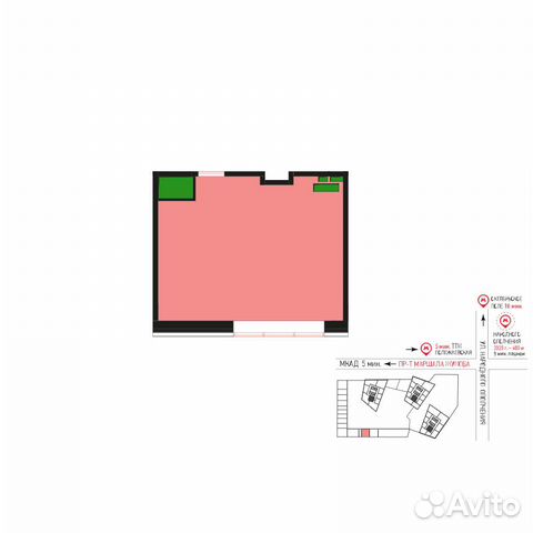 Сдам помещение свободного назначения, 38.3 м²