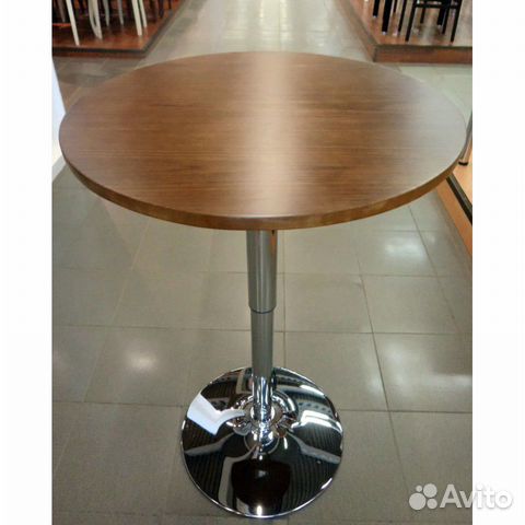 Стол барный JY-1060 белый(кремовый) орех(дерево)