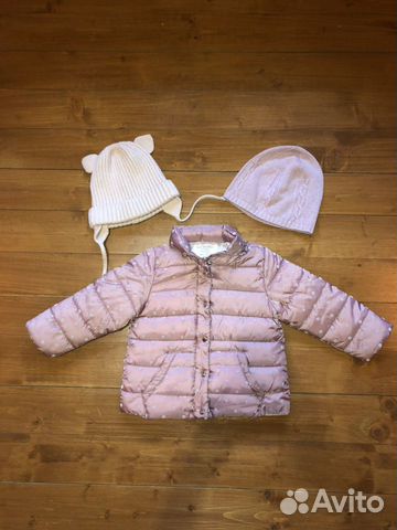 Куртка Zara для девочки 12/18м 86см Куртка Zara для девочки 12/18м 86см