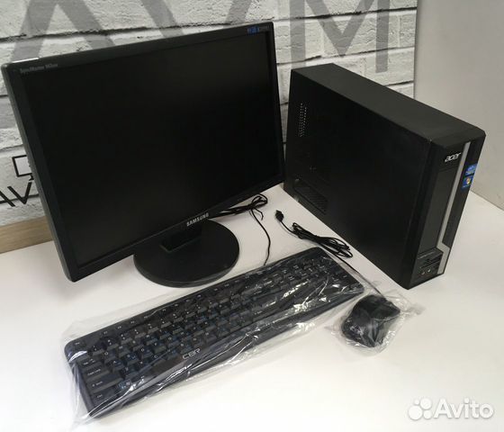 Компьютер для работы i3-2130, 4Gb DDR3, 160Гб, 19д