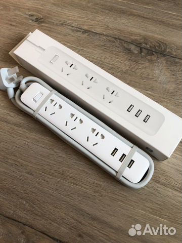 Удлинитель Xiaomi Mi Power Strip (3 розетки+3 USB)