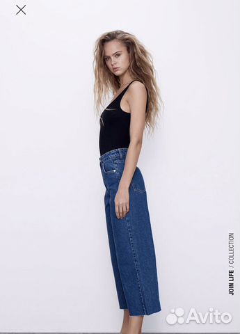 Джинсы кюлоты zara Джинсы кюлоты zara