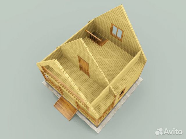 Сруб 5.5 м х8м Сруб 5.5 м х8м