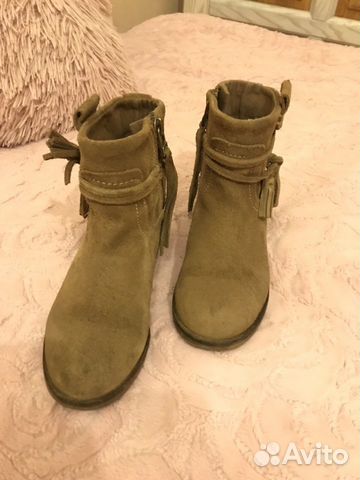 Ботинки из натуральной замши Zara