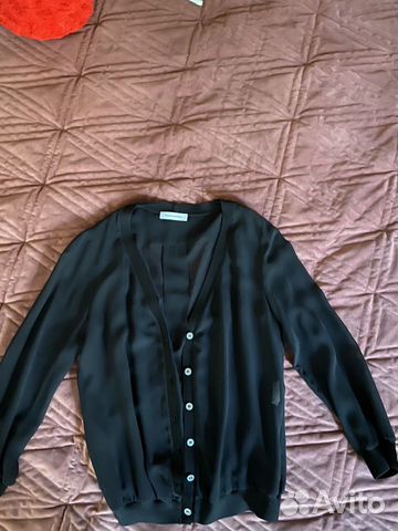 Шелковая блуза-кардиган Costume National 44