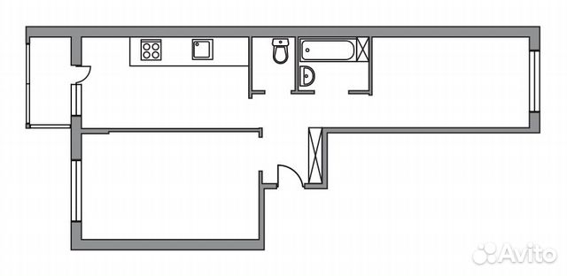 2-к квартира, 54 м², 5/6 эт. 2-к квартира, 54 м², 5/6 эт.