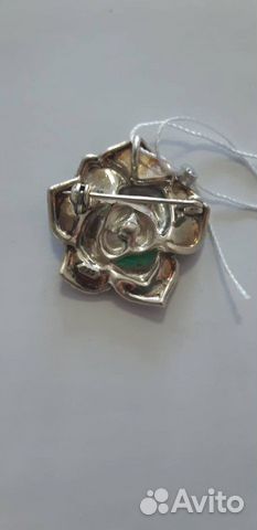 Брошь серебряная