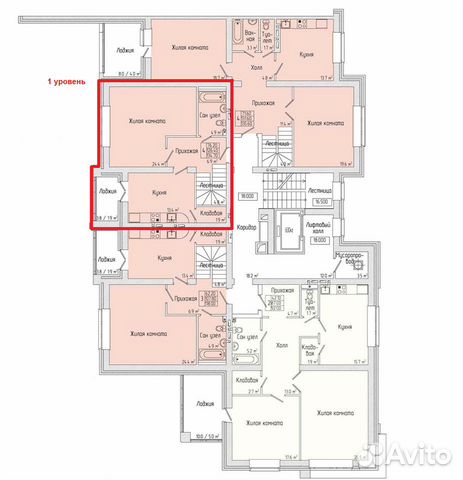 4-к квартира, 144 м², 7/8 эт. 4-к квартира, 144 м², 7/8 эт.
