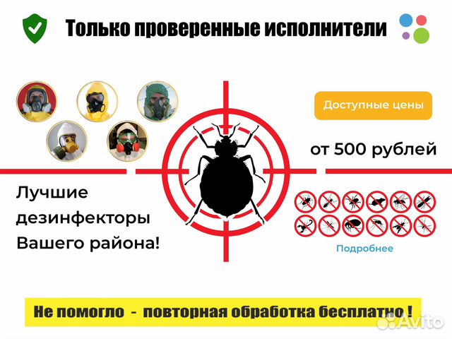 Уничтожение клопов. Обработка от клопов