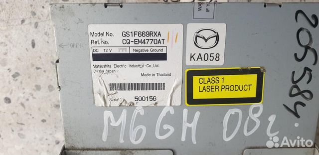 Магнитола Mazda 6 GH 2007-2012
