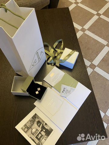 Серьги Van Cleef&Arpels новые