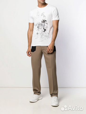Fendi Karl Kollage T shirt in white Fendi Karl Kollage T shirt in white