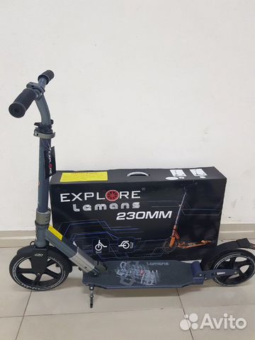 Самокат Explore Lemans Pro 230 Grey (новый) Самокат Explore Lemans Pro 230 Grey (новый)