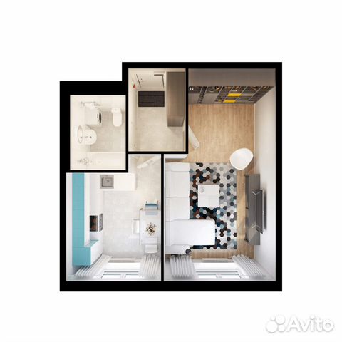 1-к квартира, 38.7 м², 14/18 эт.