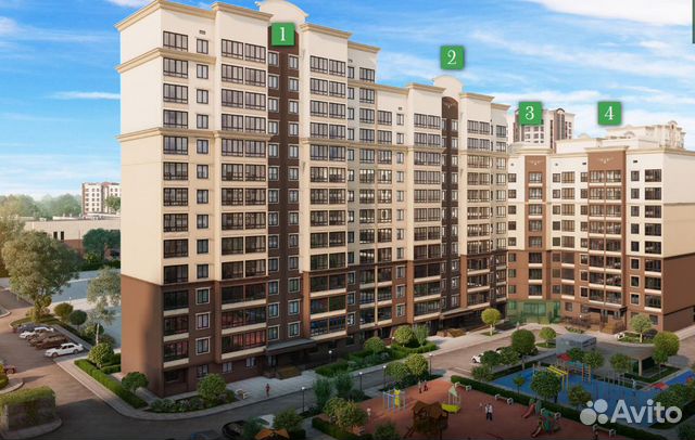 1-к квартира, 39.9 м², 8/12 эт.