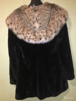 Шуба норковая с капюшоном 44-46