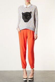 Свитшот topshop с пантерой