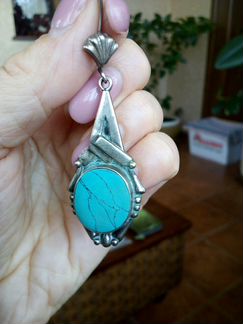 Серьги бирюза