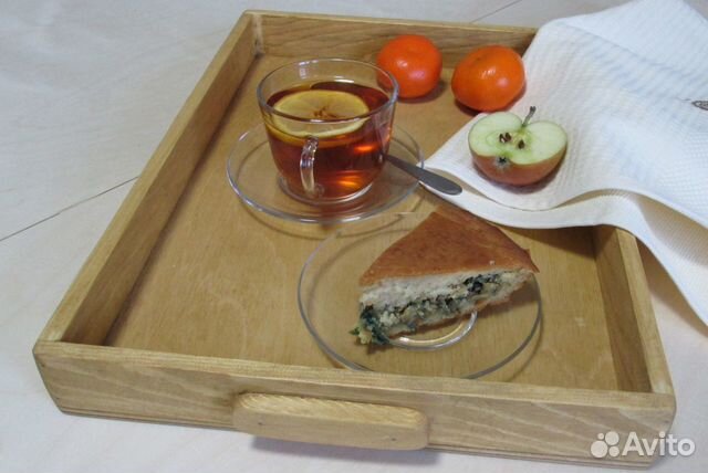 Набор подносов деревянных сервировочных