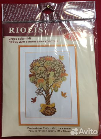 Riolis денежное дерево, набор вышивания крест 1294