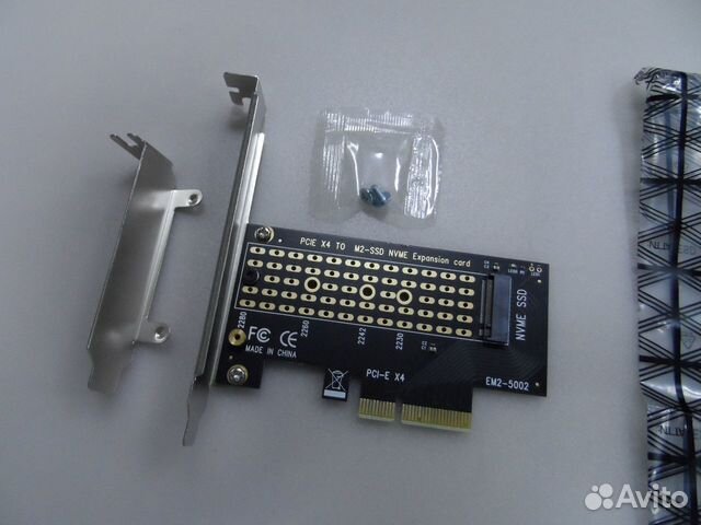 Адаптер pcie X4 TO M2-SSD nvme Expansion card