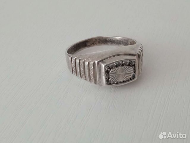 Серебряное кольцо, перстень 925пробы