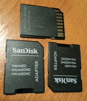SanDisk microSD SD адаптер