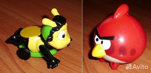 Игрушки Пчелка и Angry Birds инерционные