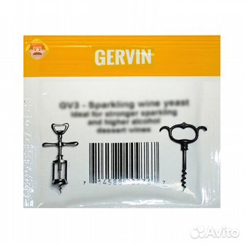 Дрожжи винные gervin GV3 Для игристых вин