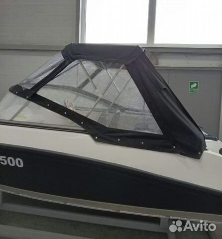 Тент ходовой на катер Гризли