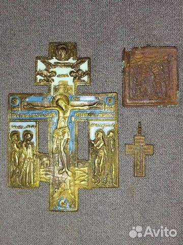 Крест эмалевый