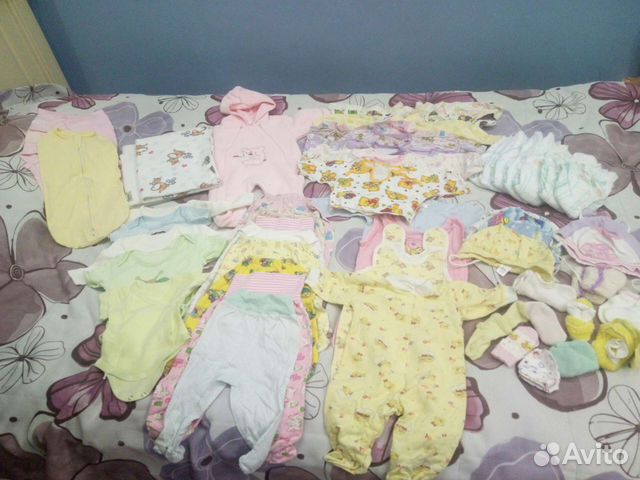 Чистые детские вещи от 0 до 6 мес