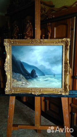 Картина маслом на холсте.Море.Пейзаж