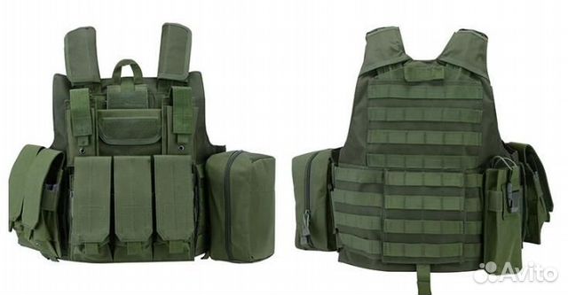 Разгрузочный боевой тактический жилет, олива