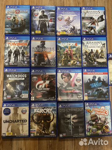 Диски на sony playstation 4