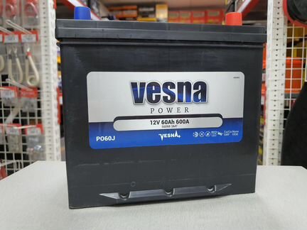 Аккумулятор Vesna (Весна) 60Ah 600A обратная поляр