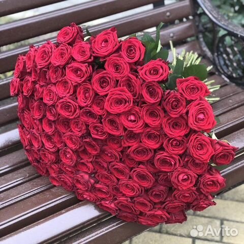 Букеты из 101 розы Доставка роз Цветы