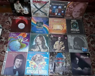 Грампластинки советская и зарубежная эстрада 70г