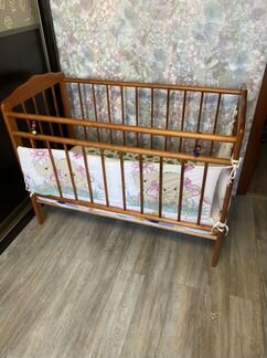 Детская кровать с маятником+бортики