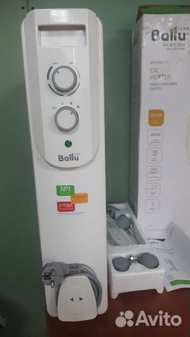 Новый масляный радиатор 9 секций балу