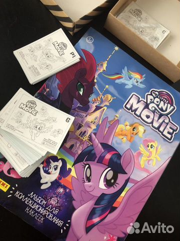 Panini наклейки my little pony movie