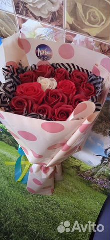 Букет цветов мыльные розы