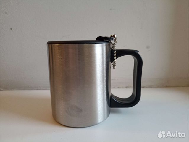 Термокружка стальная с поилкой