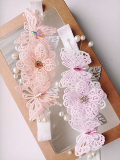 Ажурные повязки на голову для малышей