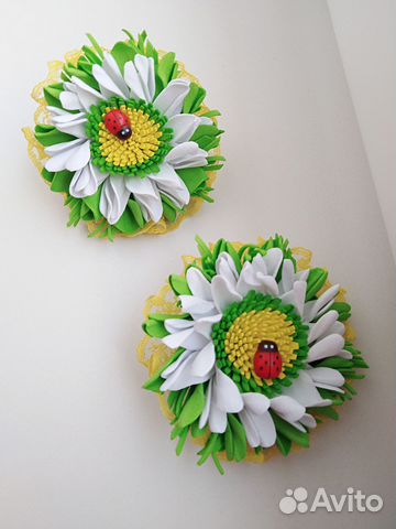 Бантики, резиночки ручной работы, цена за пару