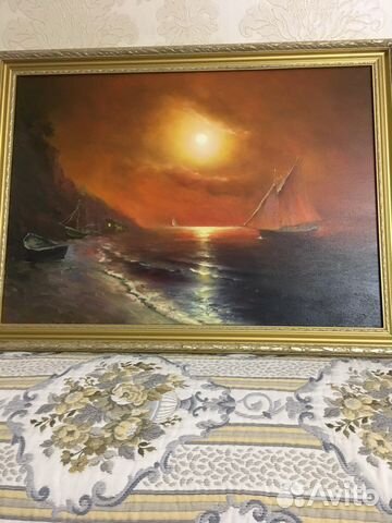 Каргина рисованная маслом