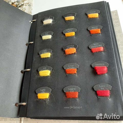 Каталог DHG с пробниками шерсти и шерсть