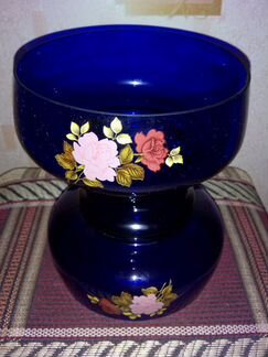 Ваза - кобальт. Чехия